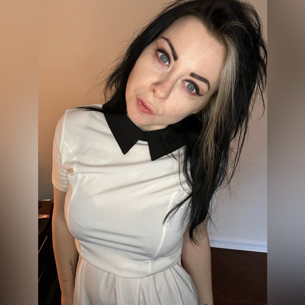 Reverse Wednesday mini skater dress